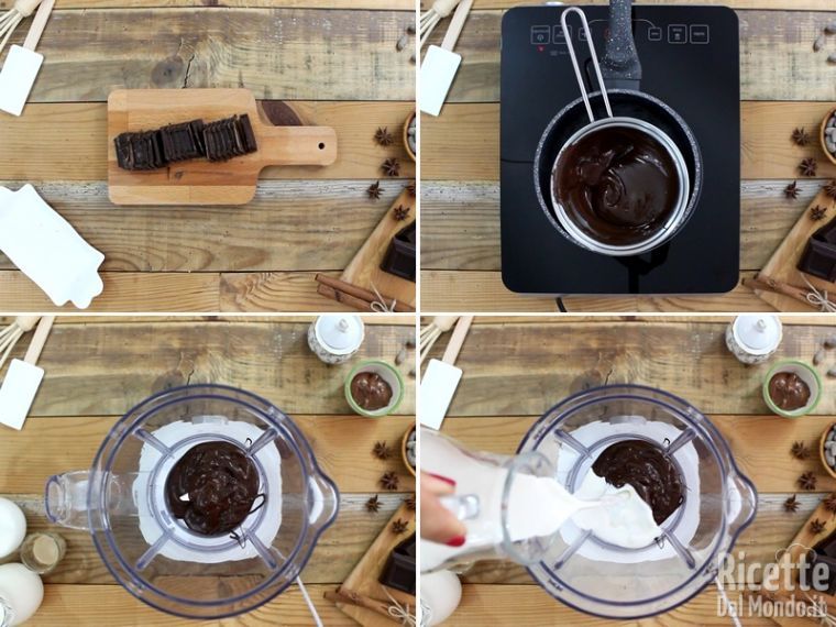 Lavorare il cioccolato fondente