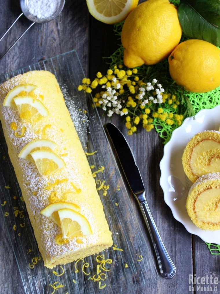 Semplice rotolo al limone