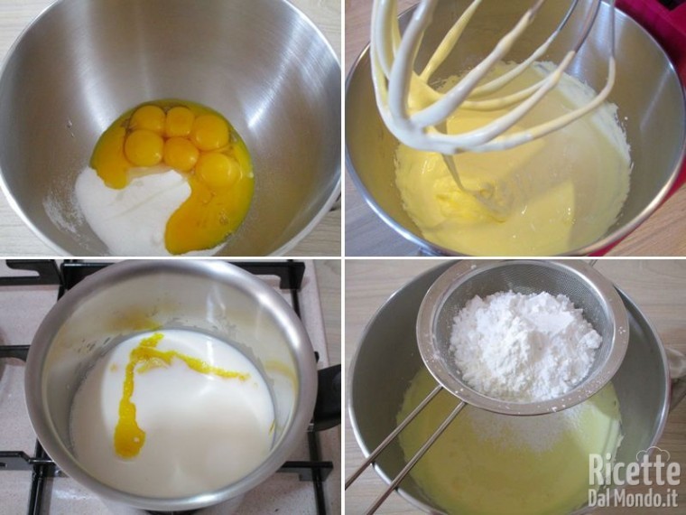 Rotolo di pasta biscuit con crema pasticcera al limone 8