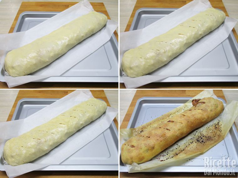Cuocere lo strudel in forno caldo