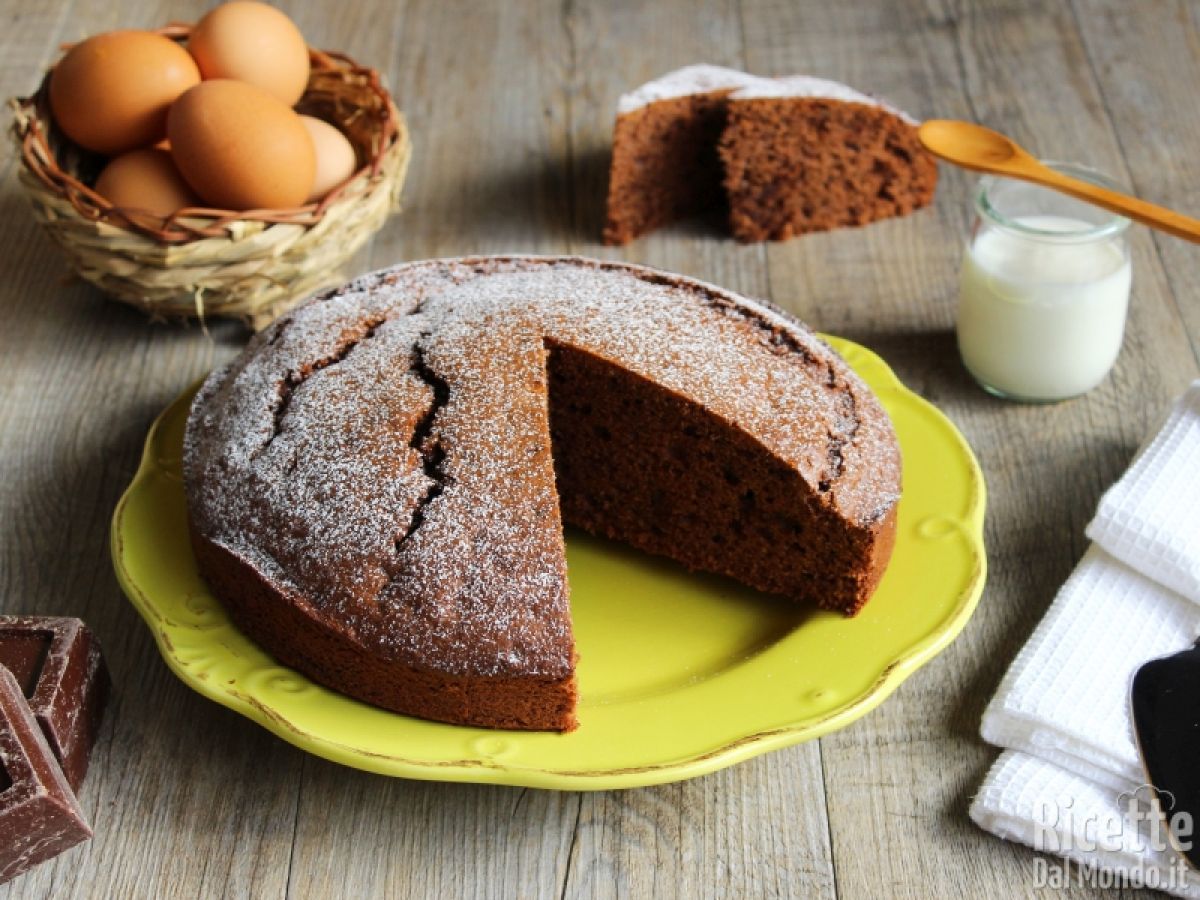 Torta allo yogurt al cioccolato, un dolce morbido e gustoso