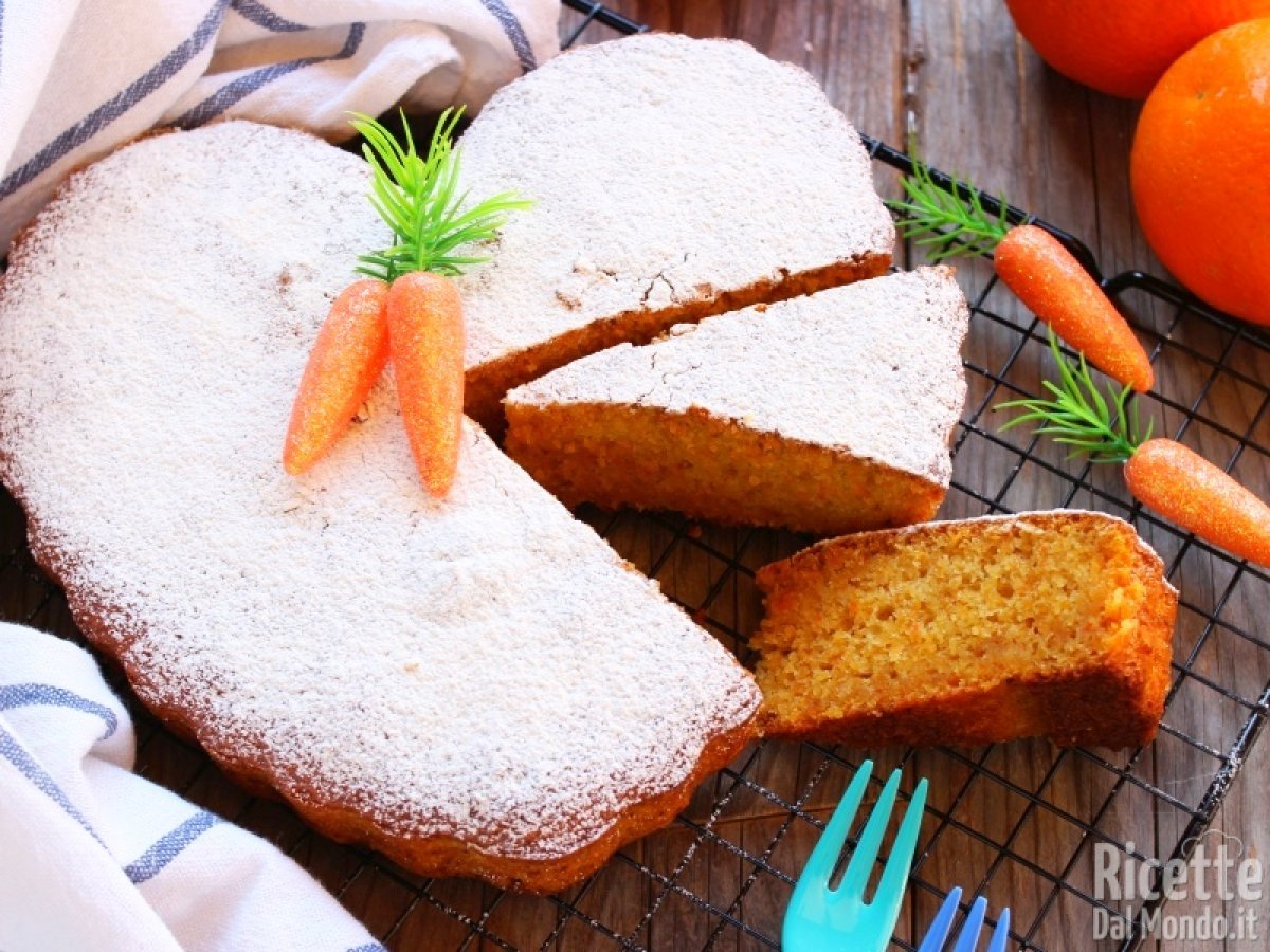 Torta di carote sofficissima, perfetta per la prima colazione