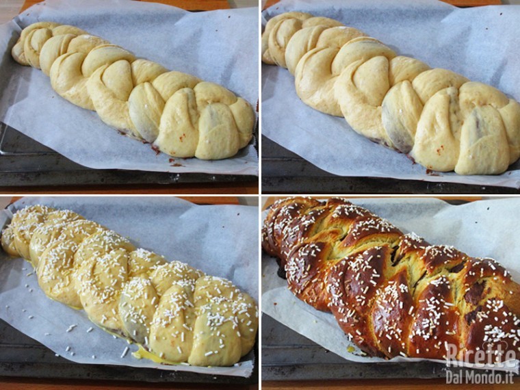 Treccia lievitata alla Nutella 6