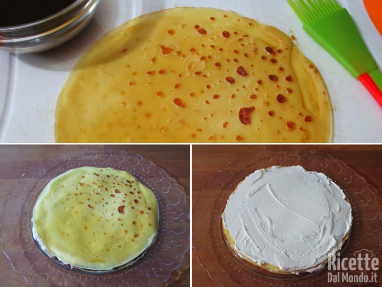 Bagnare le crepe con il caffè