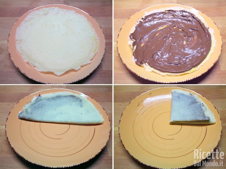 Farcire le crespelle con la Nutella