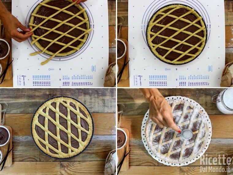 Infornare la crostata alla Nutella