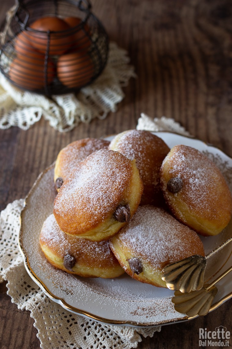 Ricetta krapfen farciti alla Nutella