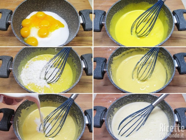 Preparare la crema pasticcera