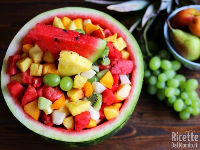 Ricetta macedonia nell'anguria