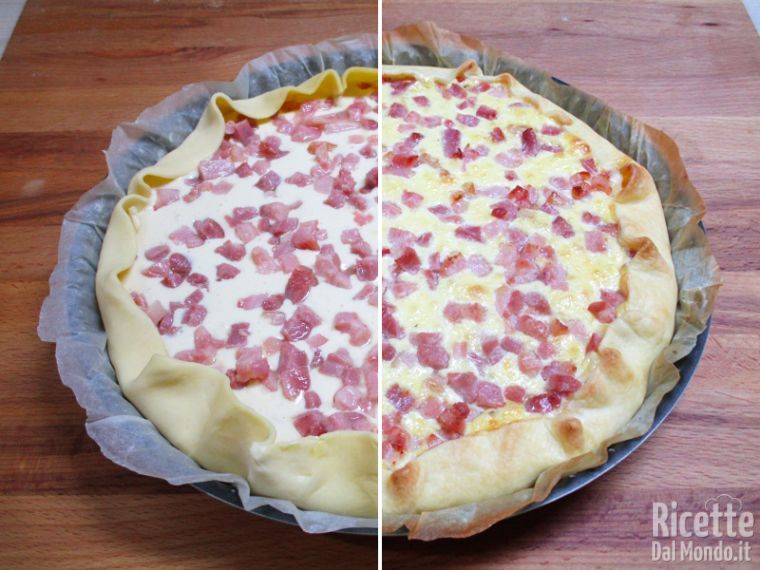 Cuocere la quiche