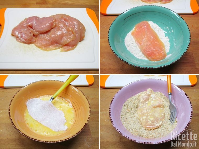 Impanare il pollo