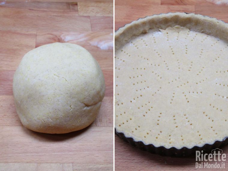Foderare uno stampo per crostata