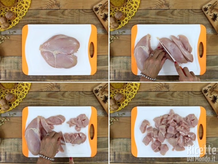 Tagliare il pollo