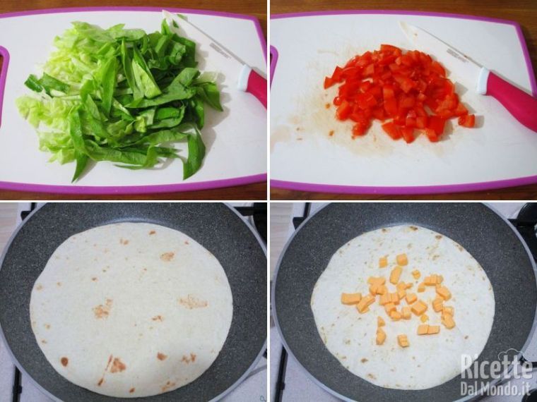 Preparare le tortillas per burritos