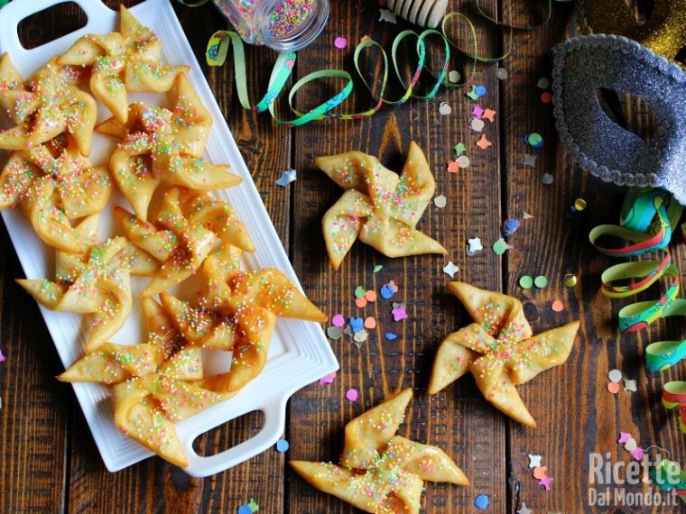Girandole dolci di Carnevale