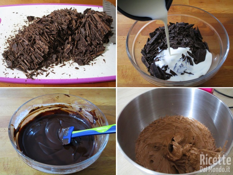 Preparare la ganache al cioccolato