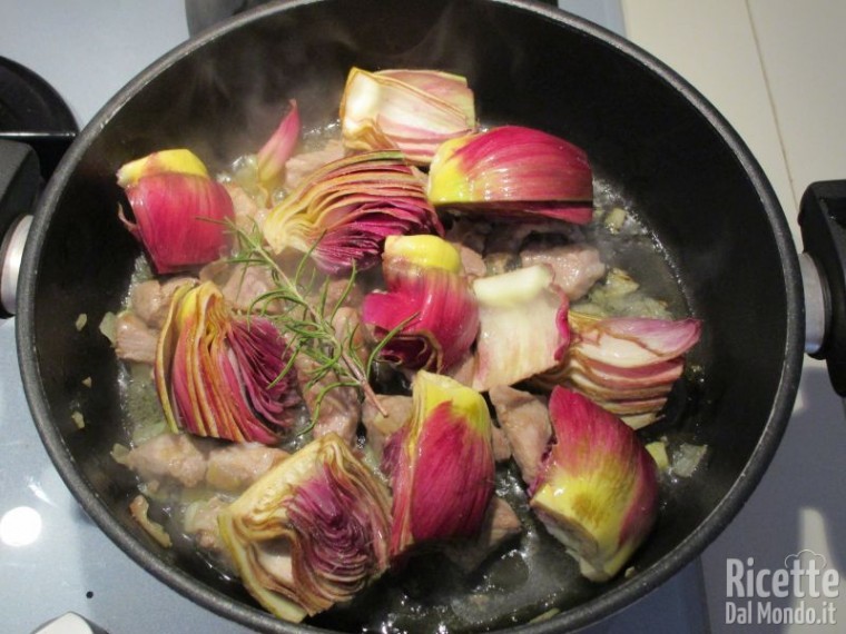 Bocconcini di agnello con carciofi 5