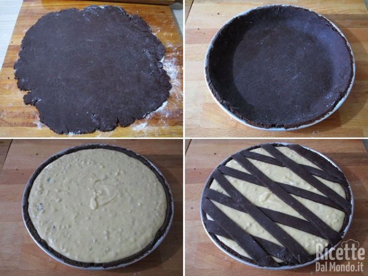 Farcire la base di frolla con la crema di grano