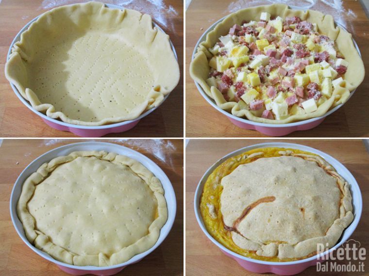 Farcite e cuocete la pizza piena