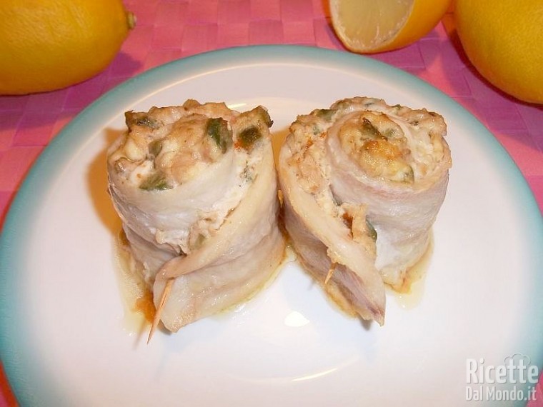 Involtini di Sogliola con Crema al Tonno