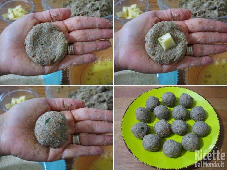 Polpette fritte ripiene di funghi 5