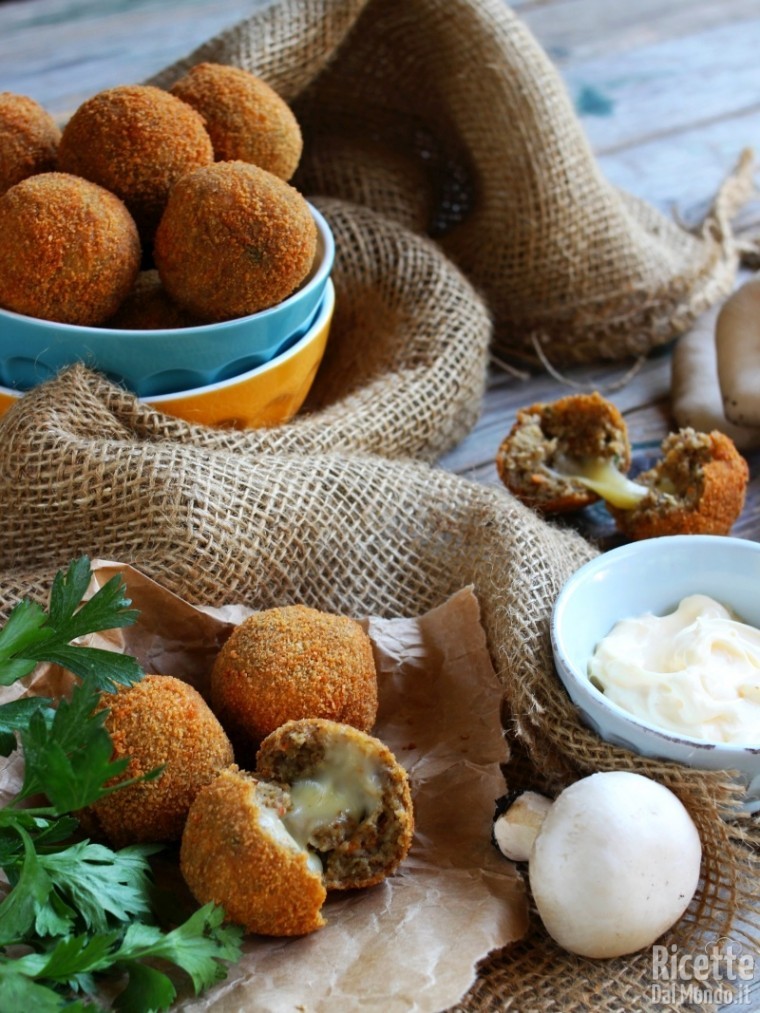 Polpette di funghi senza carne