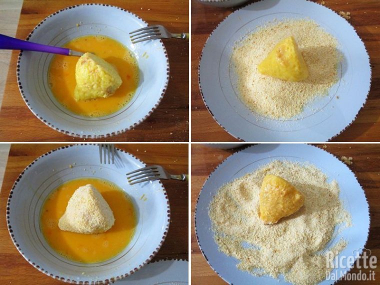 Impanare gli arancini