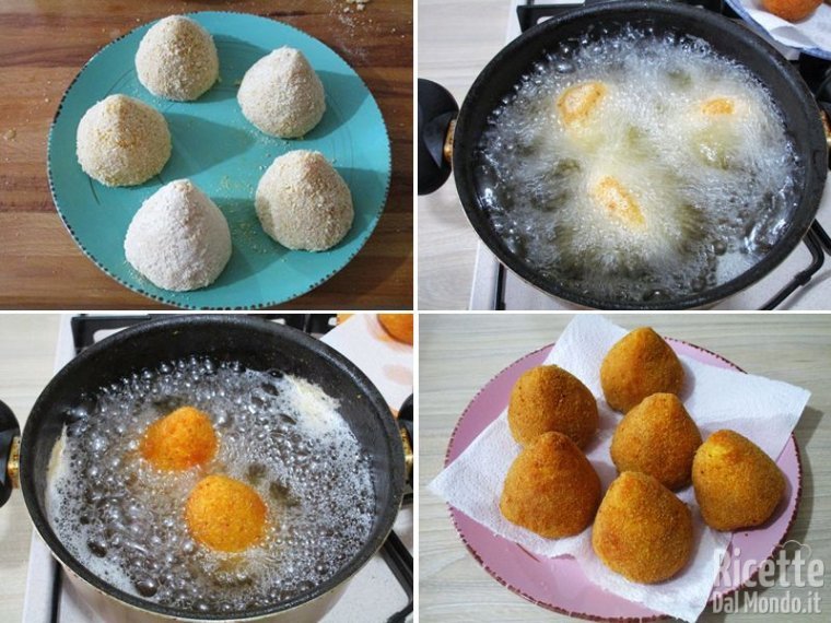 Friggere gli arancini