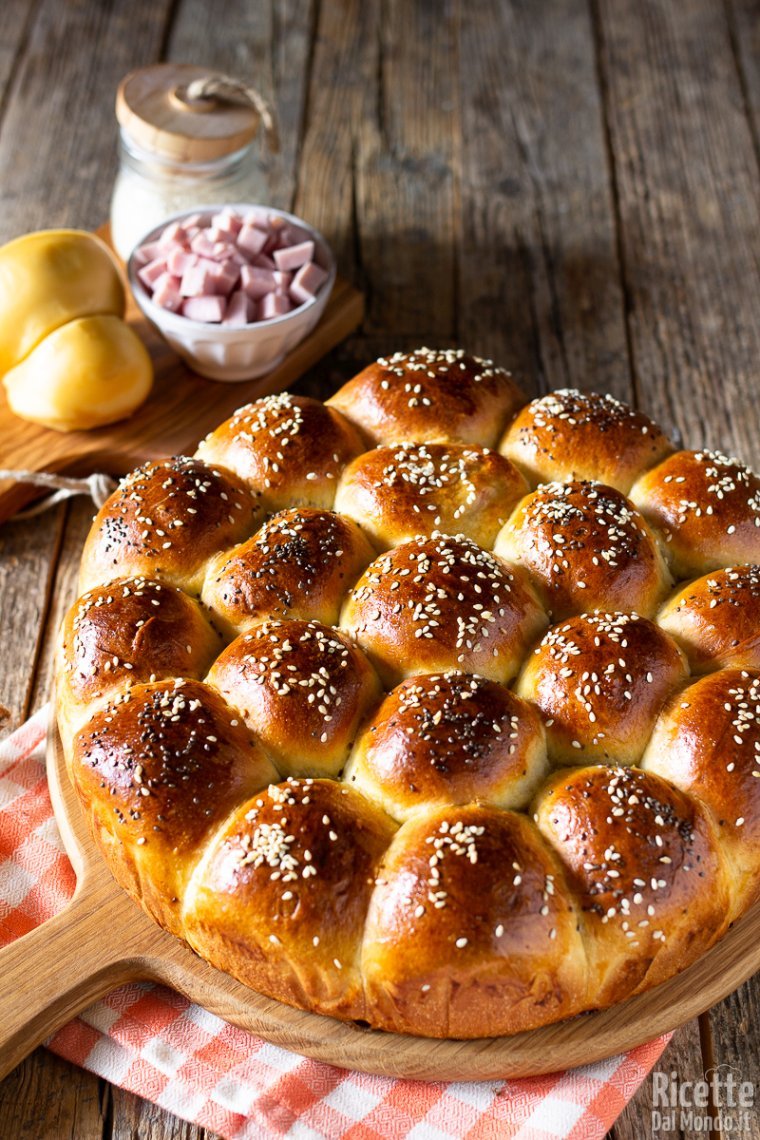 Ricetta danubio salato farcito