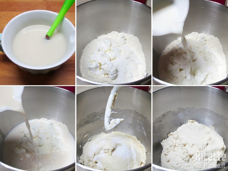 Preparare l'impasto a base di ricotta