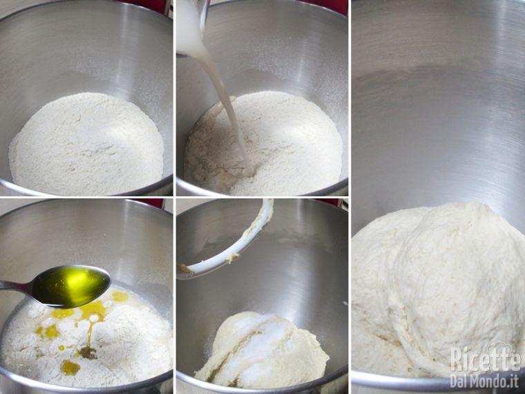 Iniziare a preparare l'impasto da pane