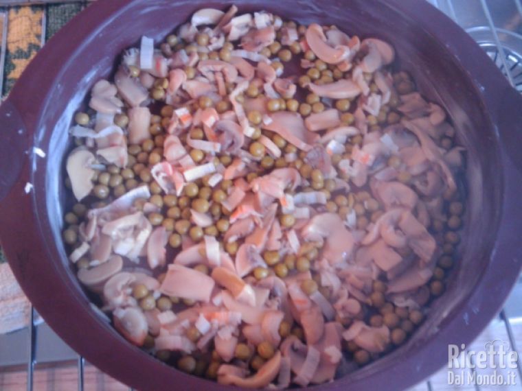 Torta Rustica Funghi e Piselli