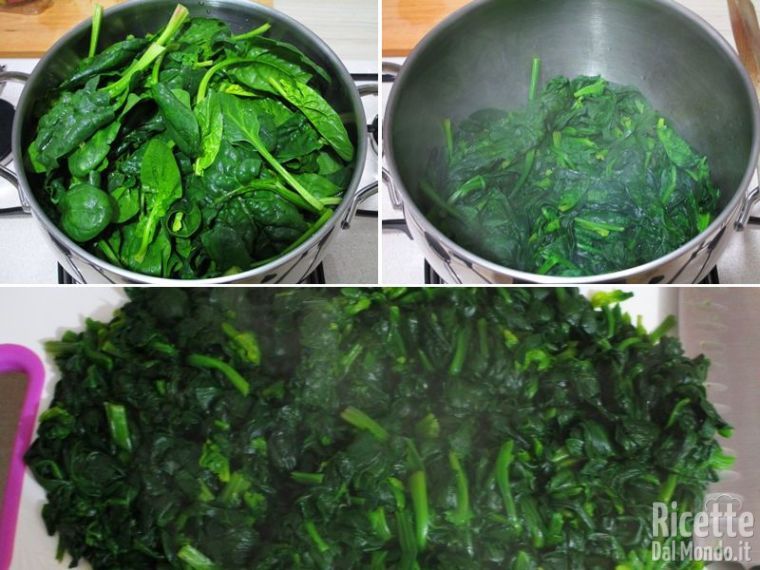 Cuocere gli spinaci