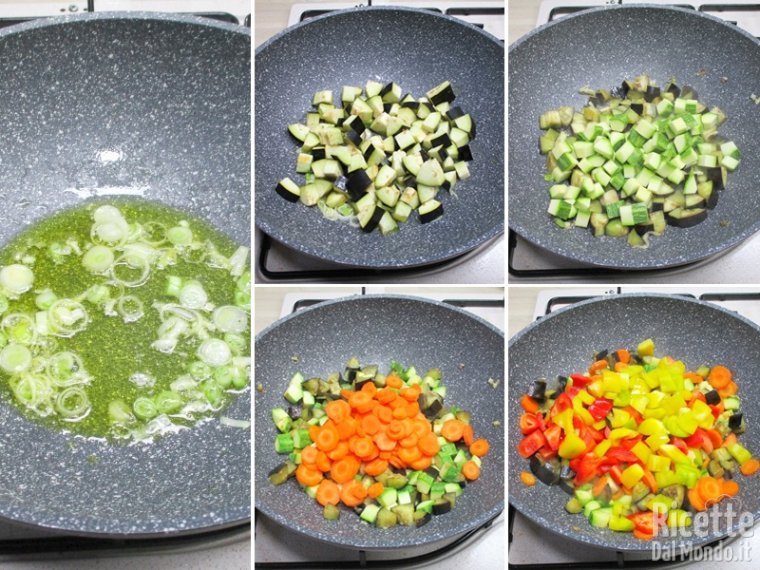 Rosolare le verdure