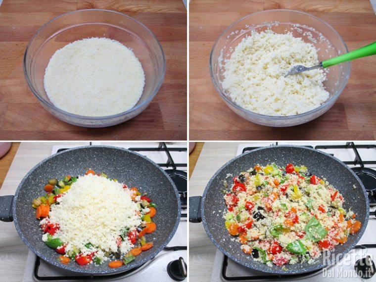 Aggiungere il cous cous