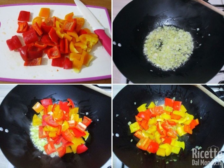 Pasta con salsa di peperoni 2