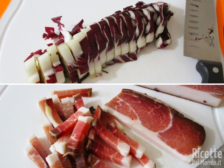Pasta radicchio e speck 2