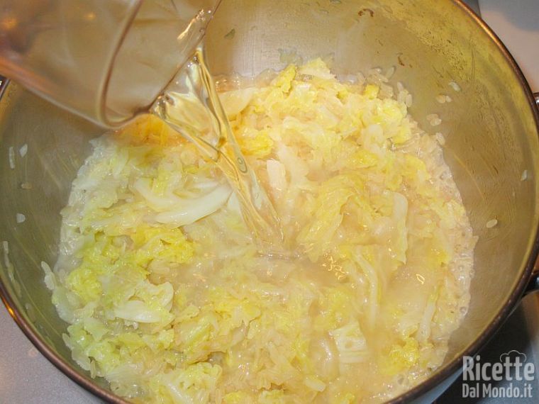 Sfumare con vino bianco e salare