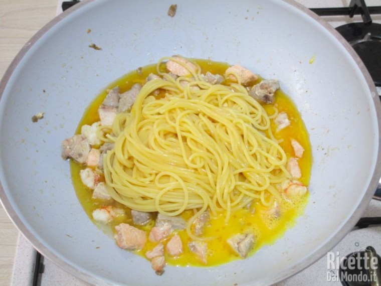 Carbonara di pesce fresco 8