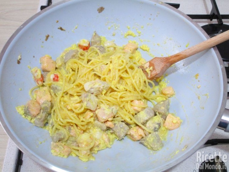 Carbonara di pesce fresco 9