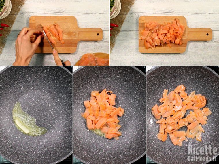 Scottare il salmone in padella
