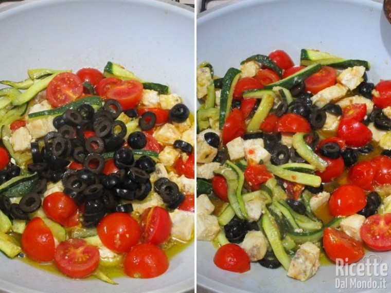 Pasta zucchine e spada 6