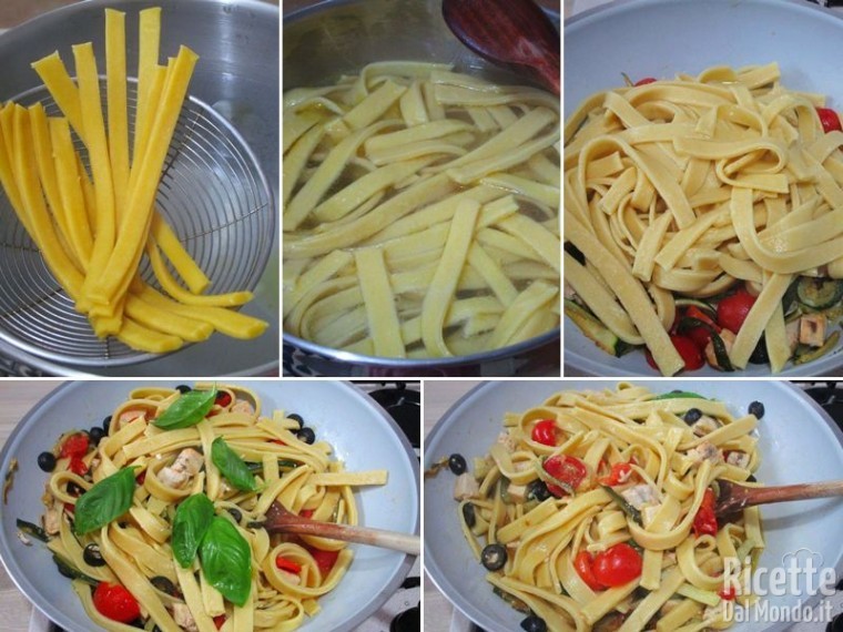 Pasta zucchine e spada 7