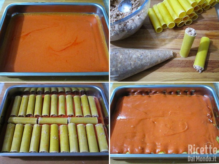 Riempire i cannelloni