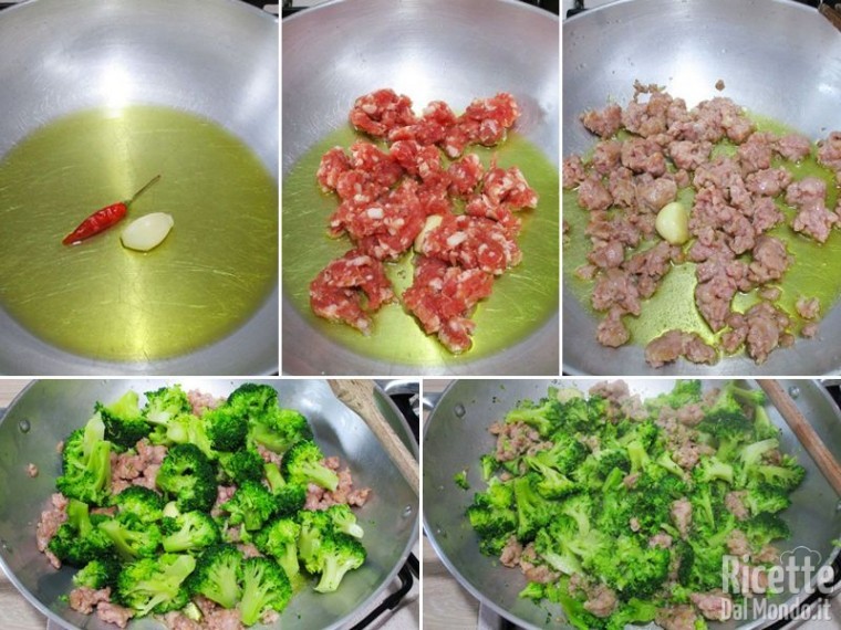 Pasta broccoli e salsiccia 3