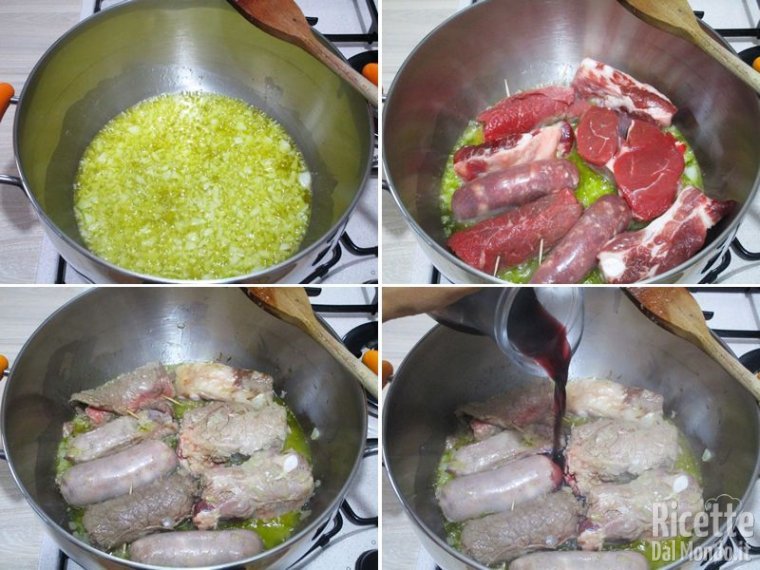 Cuocere i pezzi di carne