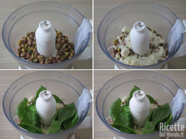 Preparare il pesto di pistacchi