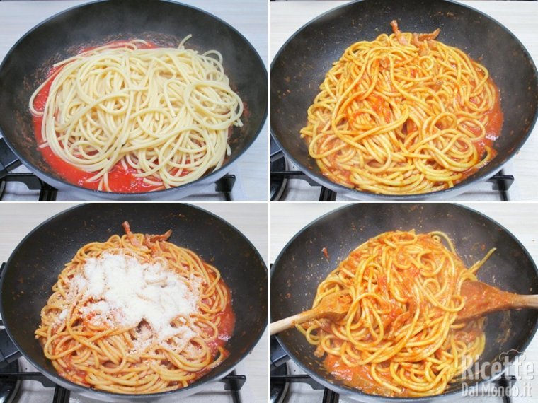 Unite la pasta e il formaggio