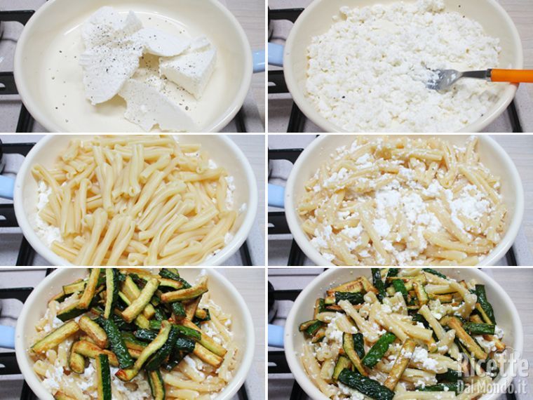 Unire la pasta al condimento
