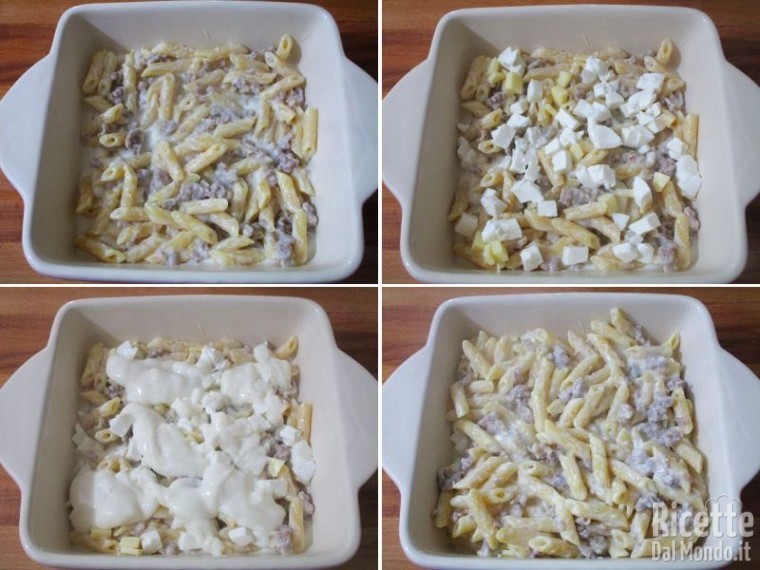 Pasta al forno in bianco 7